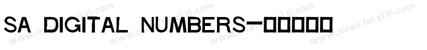 sa Digital Numbers字体转换
